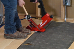 Installing a Nail and Glue Down Wood Floor Over Radiant Heat