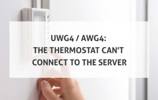 UWG4 AWG4 The Thermostat Can't Connect to the Server