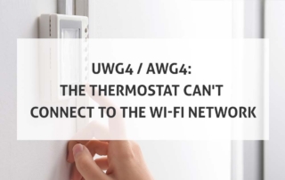 UWG4 AWG4 The Thermostat Can't Connect to the Wi-Fi Network