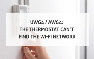 UWG4 AWG4 The Thermostat Can’t Find the Wi-Fi Network