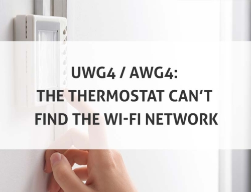 UWG4 / AWG4: The Thermostat Can’t Connect to the Wi-Fi Network