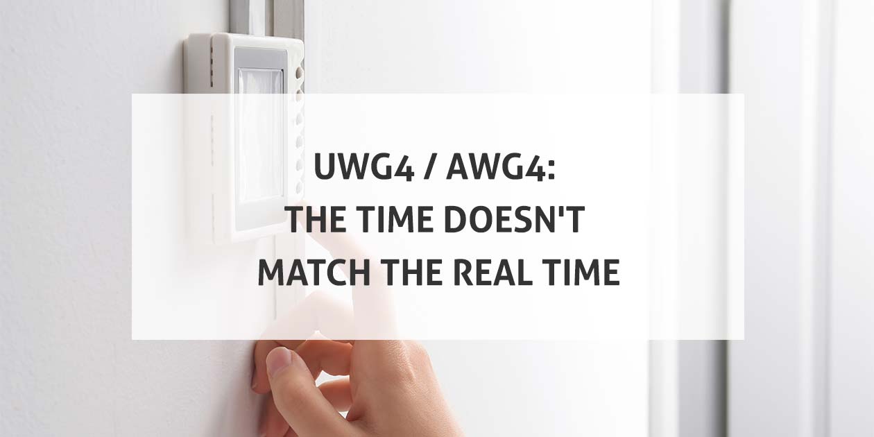 UWG4 AWG4 The Time Doesn't Match the Real Time