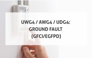 UWG4 AWG4 UDG4 Ground Fault GFCI EGFPD