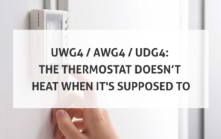 UWG4 AWG4 UDG4 The Thermostat Doesn’t Heat When It's Supposed To