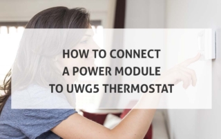 How to Connect power Module to UWG5 Thermostat